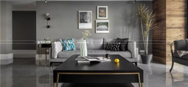 和美獎作品 | 灰色控看過來，這套現(xiàn)代輕奢1662大平層美呆了！