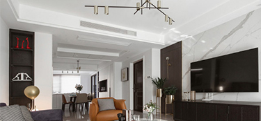 杭州130㎡現(xiàn)代輕奢風格裝修案例，雅致輕奢的格調讓人賞心更悅目!