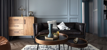 『設計』120方寬敞三居室，清新Tiffany藍撞上原木，給夏天加點冰塊！