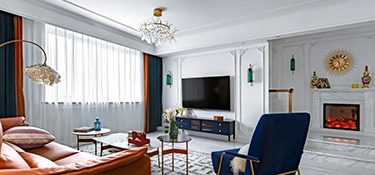 法式輕奢風(fēng)格160㎡大戶型新房裝修案例效果圖