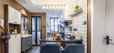 55㎡小戶型兩居室北歐風格學區(qū)房裝修案例