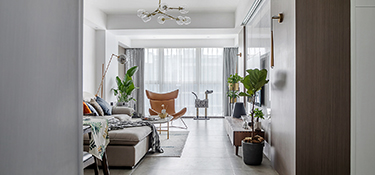 97㎡現(xiàn)代風格三居室，全屋開放式布局裝修案例