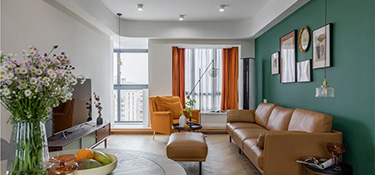 121㎡北歐風(fēng)，11㎡臥室做步入式衣帽間，主衛(wèi)干濕三分離+浴缸，超治愈配色裝修案例