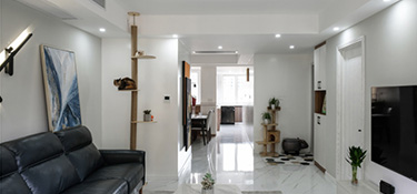 杭州翡翠城121㎡三居室現(xiàn)代簡(jiǎn)約裝修案例