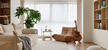 杭州北大資源未名府裝修，為花藝師打造130㎡自然原木棲居