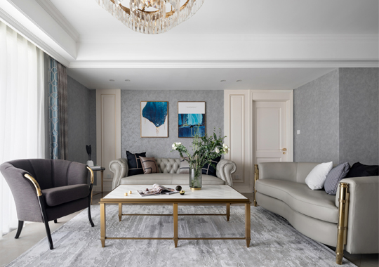 浙江臨安美麗灣 商品房裝修 輕奢風格 125方