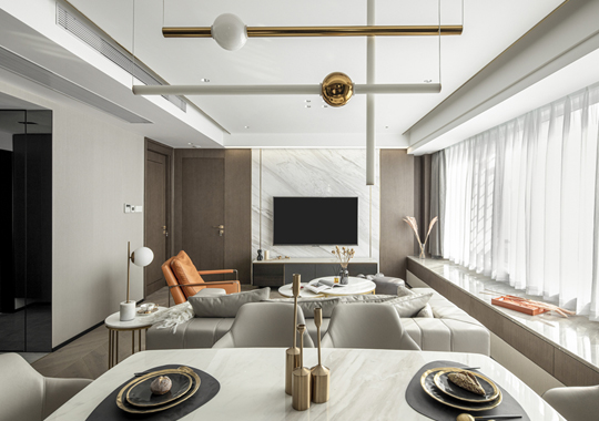 杭州江南之星 新房裝修 輕奢風(fēng)格 98方