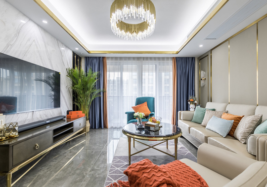 杭州裝修案例-濱江萬(wàn)家之星-新房裝修 現(xiàn)代風(fēng)格 130方