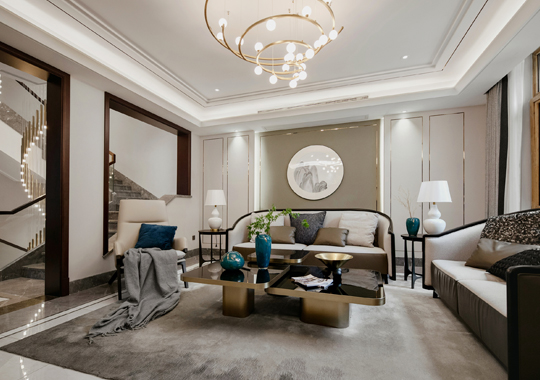 下沙觀瀾時(shí)代云邸 別墅裝修 新中式風(fēng)格 580平方米