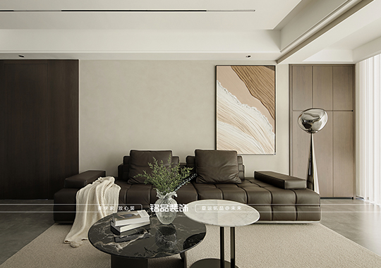 富陽(yáng)祥萃永興華庭裝修 126平3房2廳裝修 意式輕奢風(fēng)格案例分享