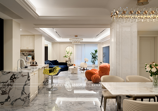 龍湖滟瀾山 躍層法式裝修風格 457平裝修案例分享