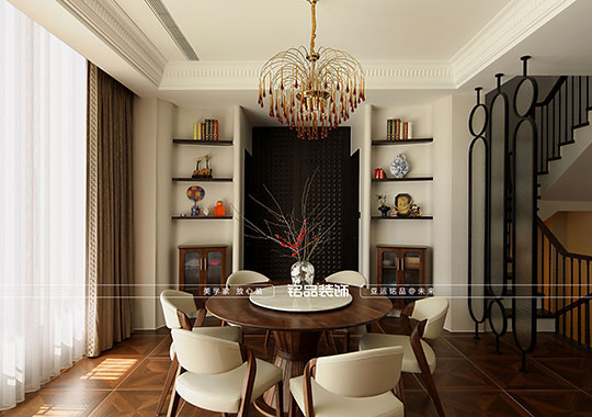 杭州九龍倉雍景山裝修 排屋裝修 360平中古風(fēng)裝修案例分享