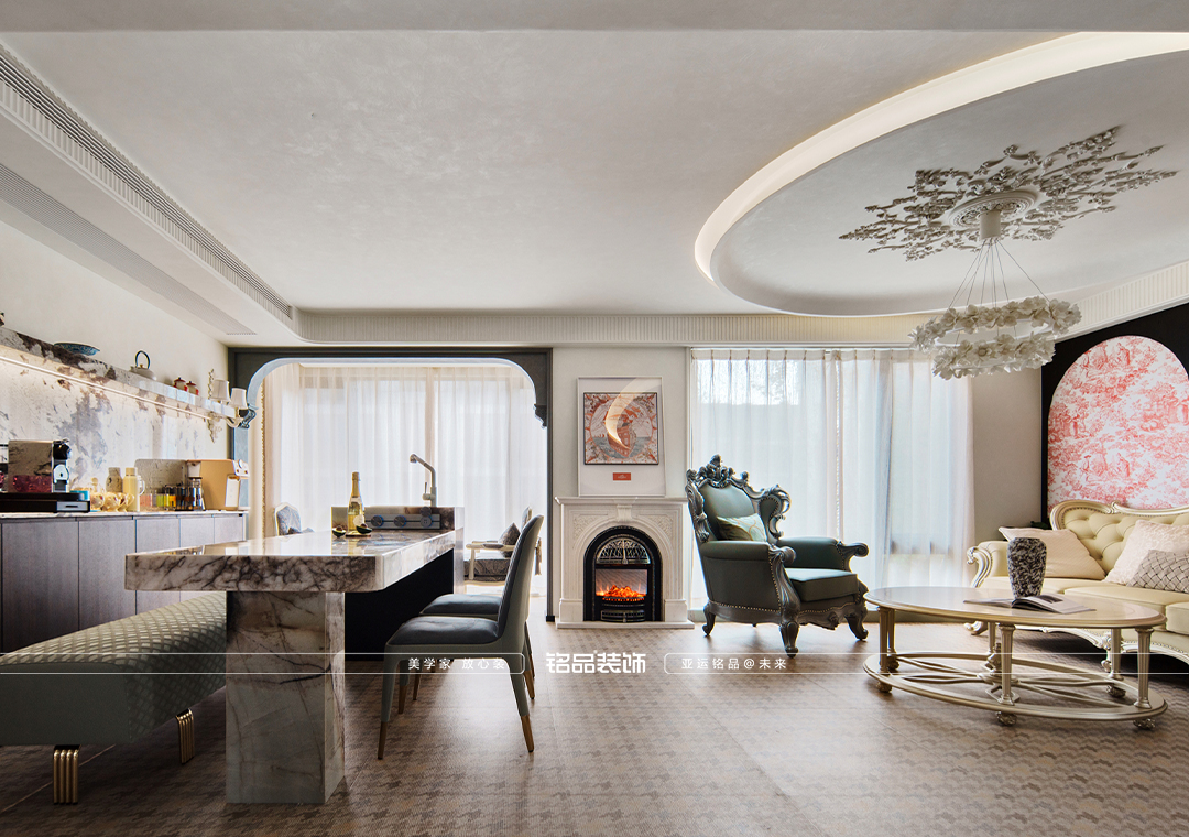 春上雅廬 160平復(fù)式樓裝修 法式中古風(fēng)格裝修案例分享