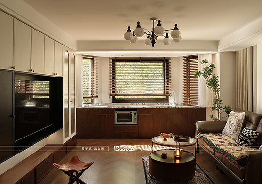 清怡花苑 121平中古風(fēng)裝修案例分享