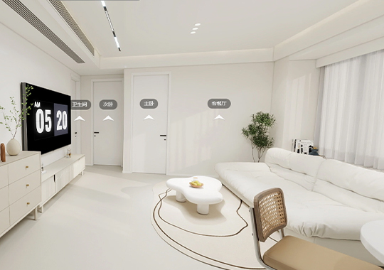 沁瑄云上府 89㎡三室兩廳一衛(wèi)裝修效果圖