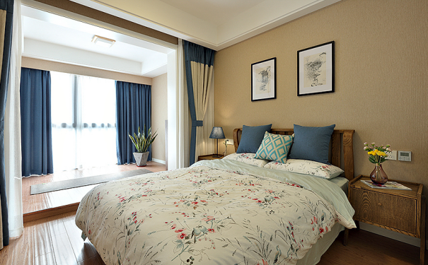 紹興室內(nèi)裝修圖-主臥帶陽(yáng)臺(tái)