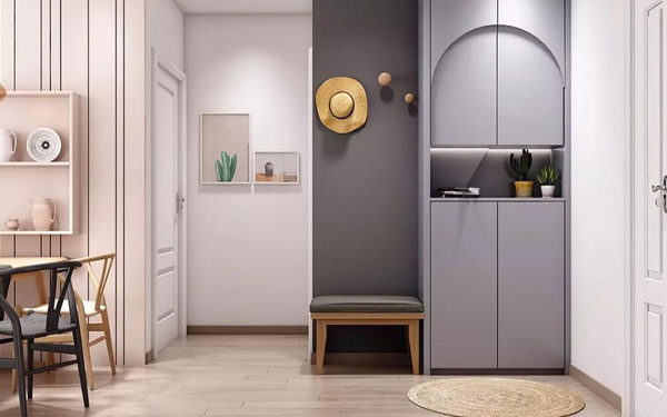 杭州現(xiàn)代簡約入門玄關(guān)柜裝修怎么設(shè)計(jì)？