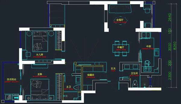 北歐風(fēng)格裝修案例戶(hù)型圖