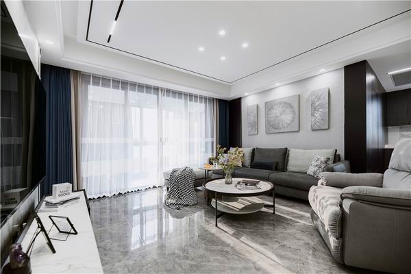 杭州120㎡現(xiàn)代簡約風(fēng)格裝修案例效果圖