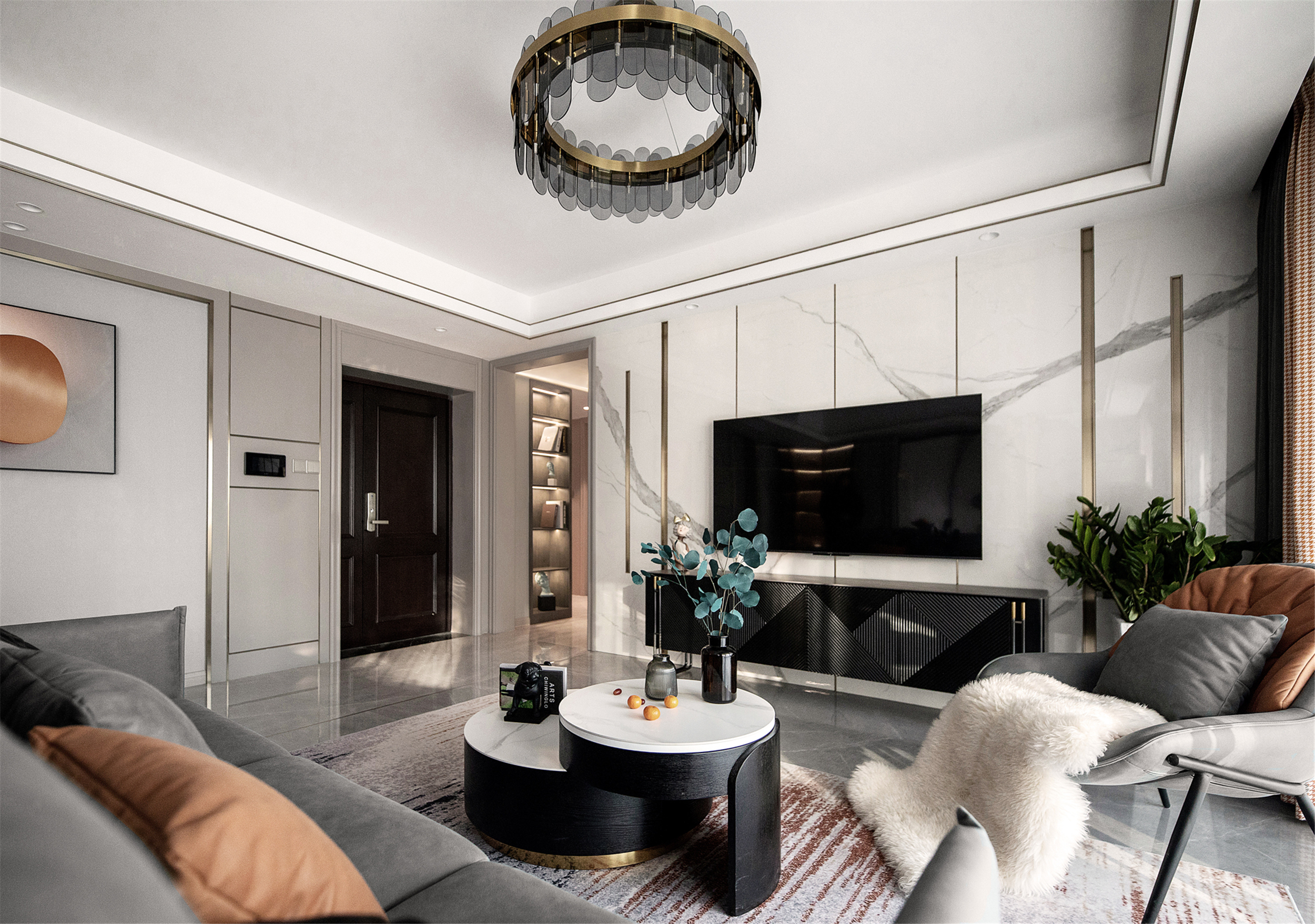 現(xiàn)代風格裝修效果圖客廳