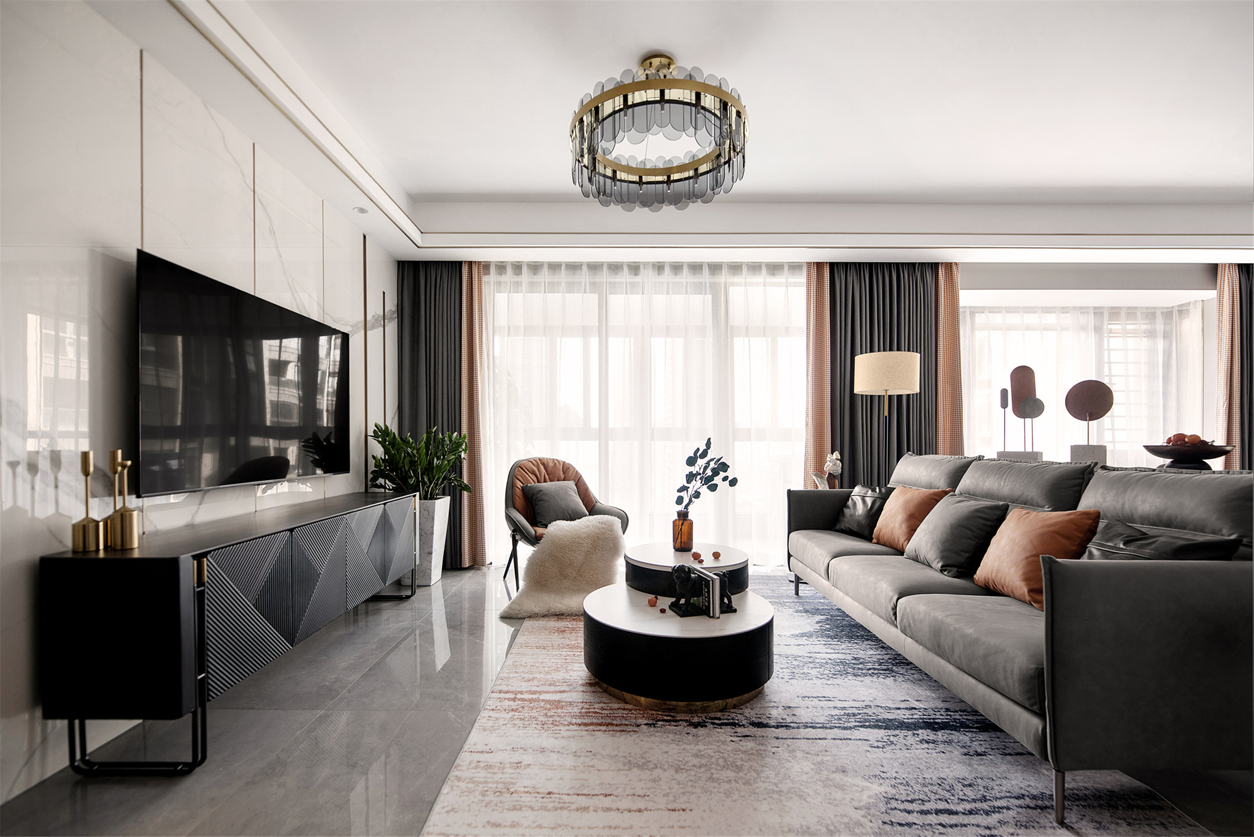 現(xiàn)代風格裝修效果圖客廳