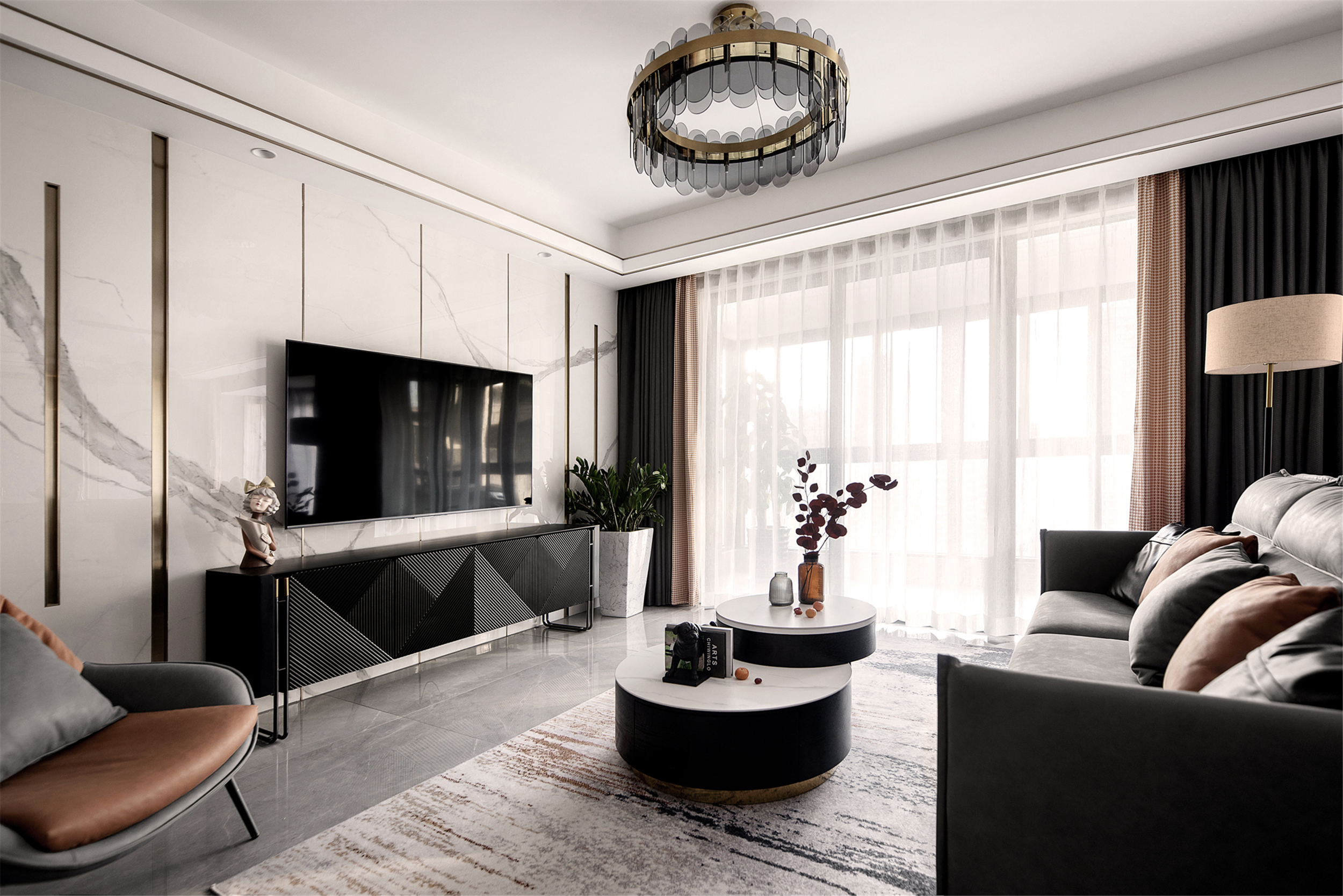 現(xiàn)代風格裝修效果圖客廳