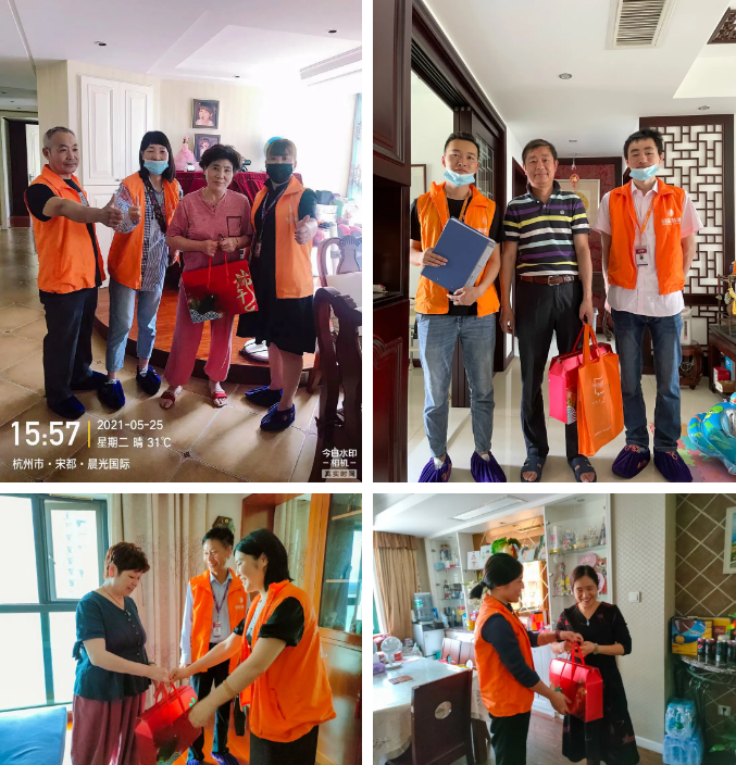 杭州裝修銘品裝飾回訪老客戶(hù)