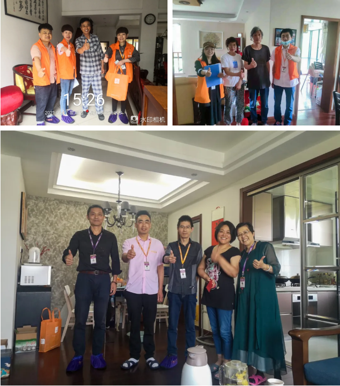 杭州裝修銘品裝飾回訪老客戶(hù)